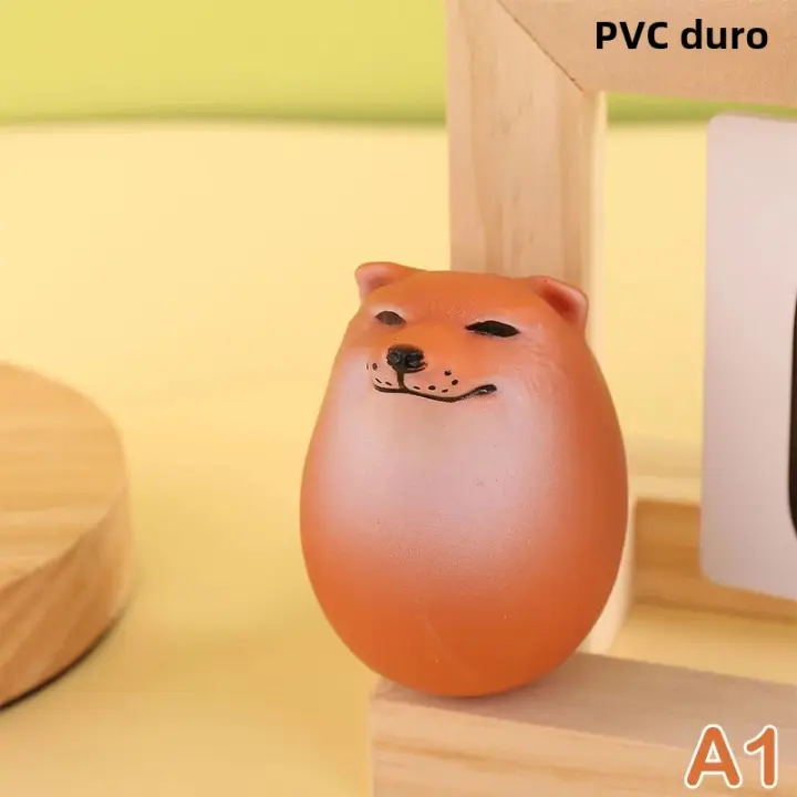 Decoración Creativa De Shiba Inu En Forma De Huevo Realista PVC Para Escritorio Decoraciones De Perro Y Huevo Juntos Para Hogares Y Oficinas Regalos Divertidos De Navidad - 1