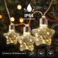 Lámpara Decorativa De Estrella Con 10 LEDs Para Ramadan Iluminación Faeirita USB Colgante Decoración De Navidad Y Año Nuevo - details 3