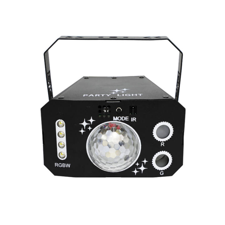 HCWE LED Trampoline Pattern Magic Ball Light RGB Mini Projection Light DJ Sound Effect Suitable For Events Party Karaoke Stage