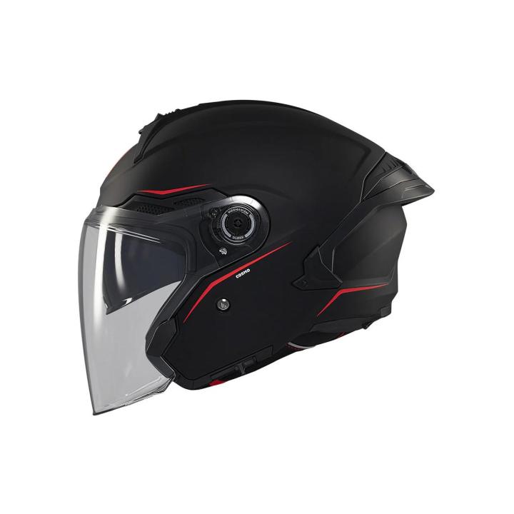 MT HELMETS Casco Jet COSMO SV SOLID A1 Negro Mate Totalmente Homologado