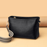 Bolso Cruzado de cuero Genuino para Mujer, Bandolera de hombre de Vaca de Color sólido, a la moda, de lujo, para teléfono, 2022 - details 23