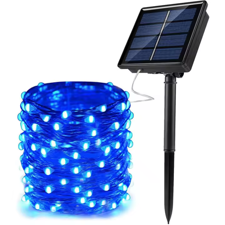 Guirnaldas Luces Exterior Solar, Luces Solares LED Exterior, Jardín Luces Navidad Exterior, Solares Luz Solar - 1