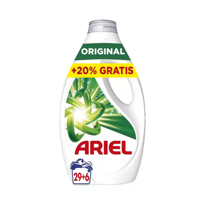 Pack De Ariel Detergente Lavadora Liquido 35 Lavados o 70 Lavados o 105 Lavados, Original, Jabon Limpieza Mejorada en Ciclos Mas Frios con la Exclusiva Tecnologia de limpieza en Frio - 1