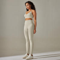 Conjunto De Leggings De Yoga Para Mujer Ropa Deportiva De Gimnasio Conjunto De Leggings Y Sujetador De Cintura Alta Sin Costuras Transpirable Y Anti-Pelusa - details 20