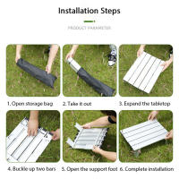 Mesa Plegable Ultra Ligera De Aluminio Para Camping Viajes Picnics Barbacoas Y Cama WEST TUNE Mesa Portátil De Exterior - details 6