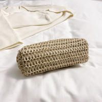 Bolso De Noche Elegante Para Mujer Con Cadena Dorada Bolso De Mano Tejido Manual Para Fiesta Banquete Clutch De Hombro Cruzado - details 34
