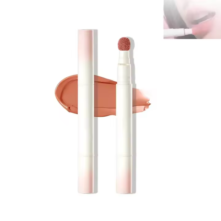 Crema en polvo para labios con efecto cojín Judydolll, 2 en 1, lápiz labial y base con efecto cojín, hidrata, rellena y difumina las líneas de expresión (#N04) - 1