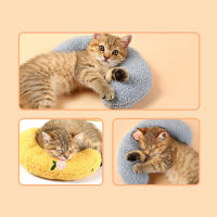 Almohada De Descanso Para Mascotas Forma De Media Luna Protección Del Cuello Para Gatos Almohada U-Shaped Para Sueño Profundo - details 3