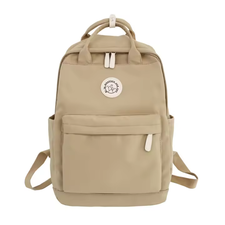 Mochila Negra Para Mujer Aophlola Impermeable De Nylon Bolso De Viaje Empresarial Portátil Con Cremallera Y Bolsos Internos - 1