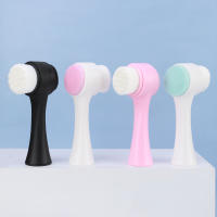 Cepillo De Limpieza Facial De Silicona Doble Cara RANCAI 1 Pieza Limpia Y Elimina El Maquillaje Del Rostro Herramienta De Cuidado De La Piel - details 1