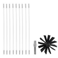 Juego De Limpieza De Campana Flexible 150mm Con Cepillo Y Varilla De Limpieza De Soot Herramientas Para Limpieza De Tubo Secador De Campana Material De Nylon - details 6