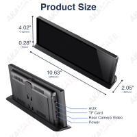 Pantalla De Coche Con Wireless CarPlay Y Android Auto Navegación 4K Display Bluetooth AUX USB 11.3 Pulgadas Compatible Con Audi KIA VW BMW Hyundai - details 14