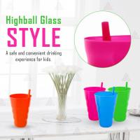 Juego de Vagos de plástico con pajitas para Bebidas infantiles (4 Unidades) [Surtidos] - details 1