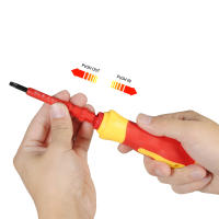 Juego De Destornilladores Insulados 7 En 1 1000V Con Bits Magnéticos De Fijación Para Electricistas Herramientas De Reparación - details 3