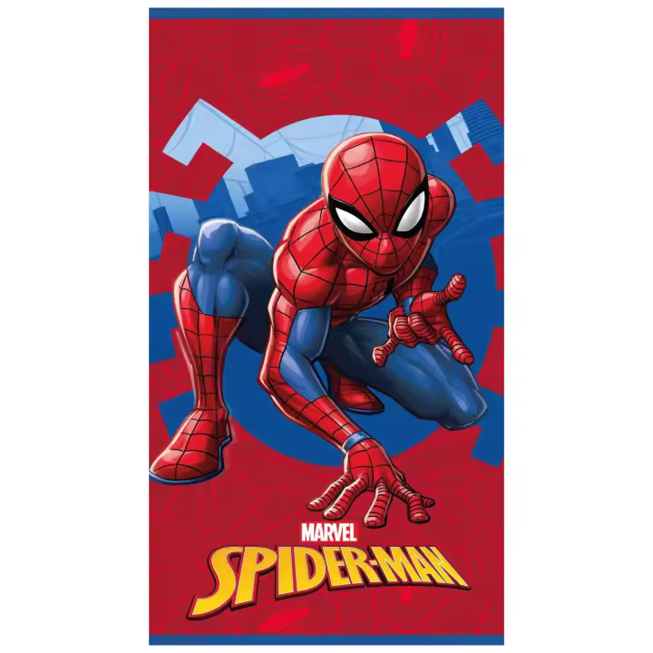 Spiderman - Toalla Playa Microfibra 70 x 140 cm Oficial Disney Marvel Rojo, Azul, Telarañas (Modelo 1: JE11531CO) - 1