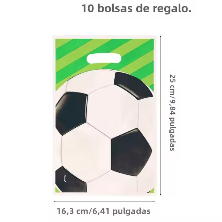 Bolsas De Regalo De Fútbol Para Niños Bolsas De Cumpleaños Tema Deportivo Para Fiesta De Bebés Y Bodas 10/20/50 Pcs Decoración De Deporte - 1