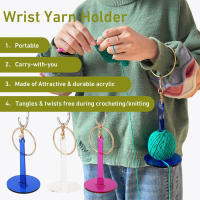 Portailos de muñeca portátil para crochet y tejido, hilandero antienredos para ovillos y pastas, Kit de crochet ideal para Artesanos - details 2