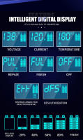 Cargador De Batería De Coche 240W 12V 12A 10A 7 Etapas De Carga Con Pulso Y Pantalla LCD Digital Para Coche Motocicleta - details 1