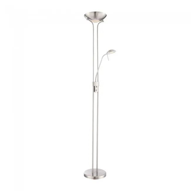 Wonderlamp Lámpara de pie LED Olimpia II Níquel (18W+5W) - 1