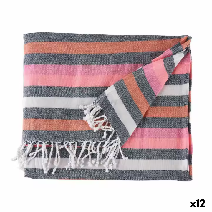 Foulard Multiusos 160 x 200 cm Rosa (12 Unidades) - 1