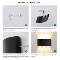Lámpara De Pared LED Para Exteriores Y Dormitorio Iluminación Moderna Con Sensor De Movimiento 4W 6W 8W 10W Para Pasillo Y Escalera - details 4