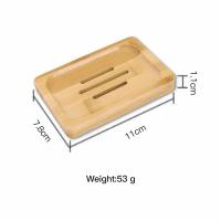 Caja De Jabón Natural En Bambú Soporte Para Desechables De Baño Tratamiento Anti-Moho Elegante Y Duradero Accesorio De Baño - details 5