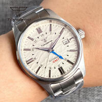 Reloj Automático Tandorio NH34 Para Hombres 39mm GMT Pilot Diversión AR Cristal De Zafiro Fecha Resistente Al Agua 20BAR Moda Relojes De Pulsera De Acero Inoxidable - details 21