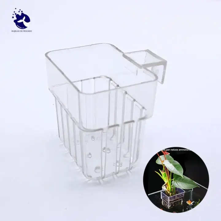 Copa De Hierba Para Acuario Con Burbujas De Peces Planta Hiperoñica Multifuncional Para Paisaje De Tanque De Peces Material ABS - 1