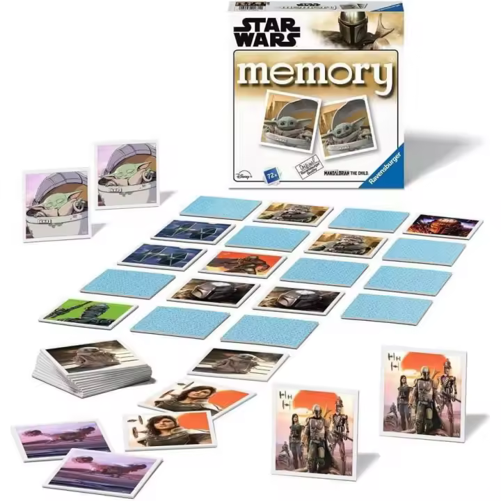 Ravensburger - Memory® Versión Star Wars Mandalorian, 72 Tarjetas, Juegos de Mesa, 4+ - 1