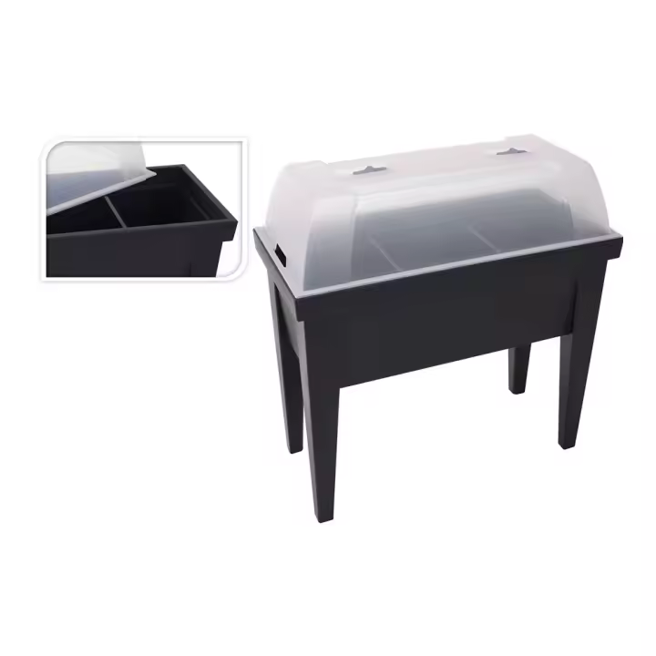 Invernadero tipo mesa color negro 80x40x65cm - 1