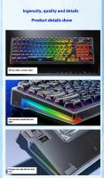 Teclado Mecánico Inalámbrico AULA F98PRO Transparente Bluetooth 2.4G RGB Retroiluminado Interchangeable Para Gaming Y Customización - details 13