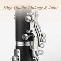 Miwayer Clarinete De Madera Bakelite Profesional Con 17 Teclas Y Viento Musical Instrumento De Viento Tenor Con Caja Y Regalito - details 9