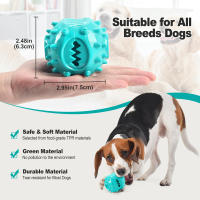 Juguetes Para Masticar Para Perros Juguetes Interactivos De Limpieza Dental Anti Mordedura Con Bolas De Alimentos Que Se Dejan Escapar Juguete Lento Para Mascotas COOLPLAY - details 6