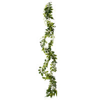 2pcs Guirnalda De Flores Artificiales De Seda 7ft Wisteria Blossom Vine Para Decoración De Hogar Y Bodas Arco Floral De Vino - details 3