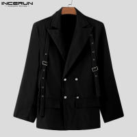 Incuerpo Chaqueta De Hombre Estilo Coreano Casual Manga Larga Solida Con Bolsillo Botones Vintage Ropa Masculina Ajustada - details 7