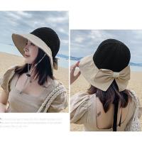 Sombrero De Paja Panama Para Mujer Verano Protección UV Plegable Amplio Adecuado Para Playa Y Exterior Estilo Casual - details 16