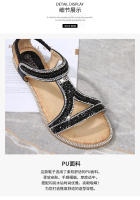 CA Sandalias de mujer 2025, dulces y cómodas, con punta redonda, zapatos de mujer de talla grande. - details 5