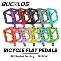 Pedales De Bicicleta De Montaña BUCKLOS Ultraligeros De Nylon Con Rodamientos Sellados Para MTB Y Carretera Accesorios De Bicicleta Color Variado Peso Approx. 365g - details 0