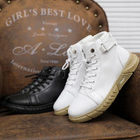 Botas De Piel Para Hombre De Moda Al Aire Libre Botines De Trabajo Ligeros Y Calientes Diseñador Hecho a Mano Clásico Con Cordones Talla Verdadera - details 3