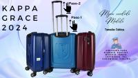 Maleta Grande Kappa-Grace – ABS Ecológico 70% Reciclado, 4 Ruedas Dobles Silenciosas, Cerradura de Combinación, Carro Telescópico de Aluminio, Expandible (25% más capacidad) – Ideal para Viajes Largos Burgundy - details 2