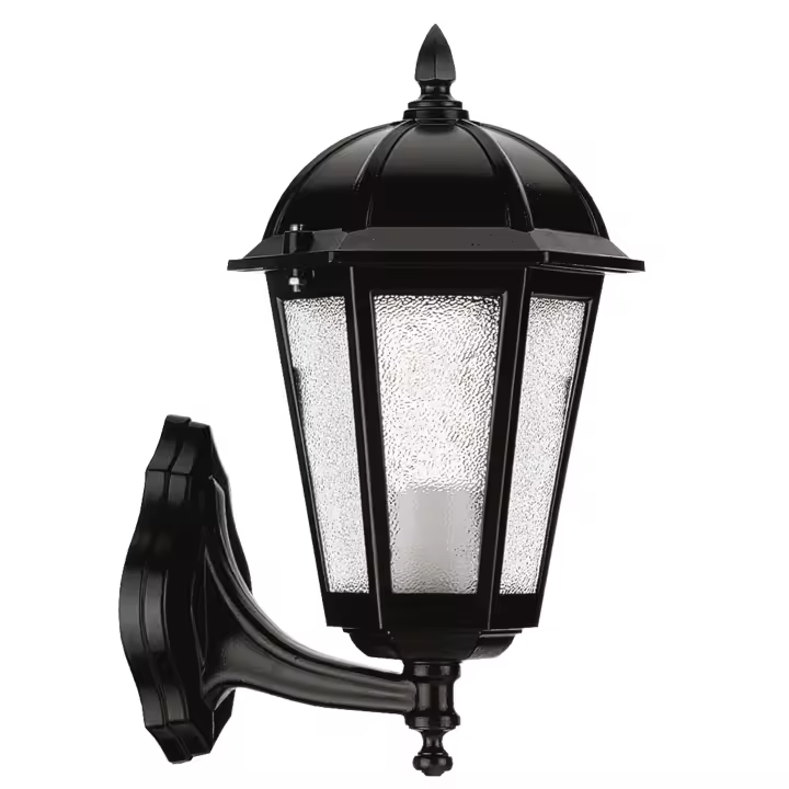 Novolux Lighting- Aplique de pared exterior- Bambo, uso exterior, color negro, aluminio, E27, 70W, IP43, exterior - 1