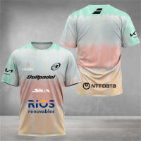 Camiseta De Tenis Para Hombres Transpirable Y Secado Rápido Manga Corta Estampado 3D O-Neck Top De Entrenamiento De Verano - details 7