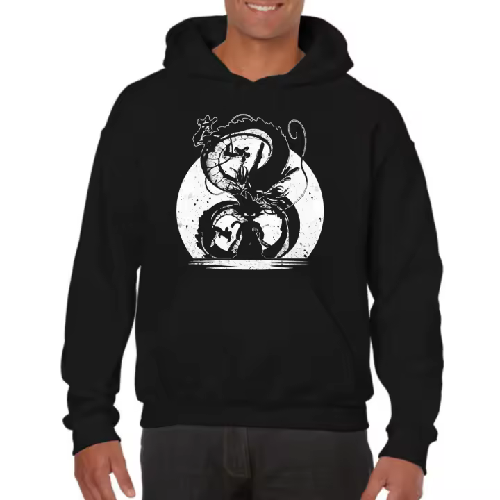 The Fan Tee Sudadera Con Capucha de HOMBRE Bola Ball Dragon Goku Vegeta Piccolo Gohan Super 128 - 1