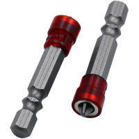Broca De Destornillador Magnética 1/4 Pulgada PH2 Con Embozo Hexagonal Para Eléctricos Material De Acero Aluminio Antideslizante - details 1