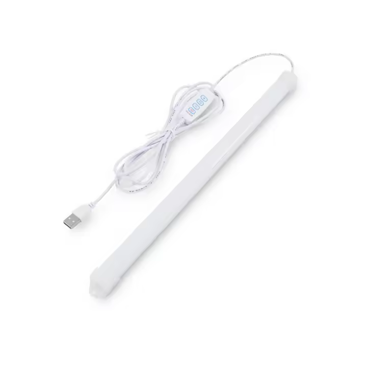 Lámpara de escritorio con modo de luz, lámpara de armario, lámpara debajo del gabinete, barra de luz USB, tira de luz regulable (37 cm) - 1