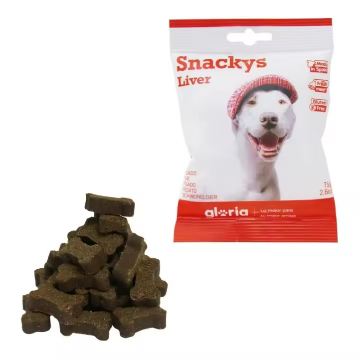 Gloria - Snack para Perros Gloria Display Snackys Hígado (30 x 75 g) - 1