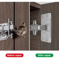 Kit De Reparación Para Cerradura De Armario 10Pcs Placa De Resguardo De Cepillo De Acero Inoxidable Con Agujeros Para Montaje En Puertas De Cocina Y Armarios De Hogar - details 2