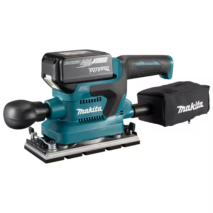 MAKITA DBO382Z Lijadora Orbital BL 18V LXT 93x185mm Aluminio, Velcro - 1
