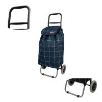 El diseño de celosía de dos ruedas del carrito de supermercado mide aproximadamente 40 L y aproximadamente 95 * 35 * 38 CM. - details 8