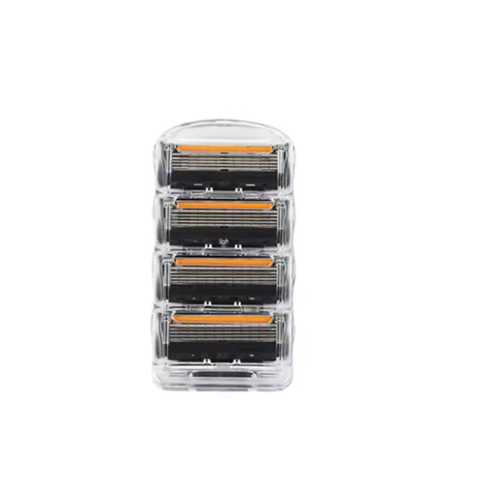 Afeitadora Manual De 5 Capas De Alta Calidad Con 4 Cabezas Reemplazables Cuchilla Universal Para Hombres Mango Y Cabeza Incluidos - 1